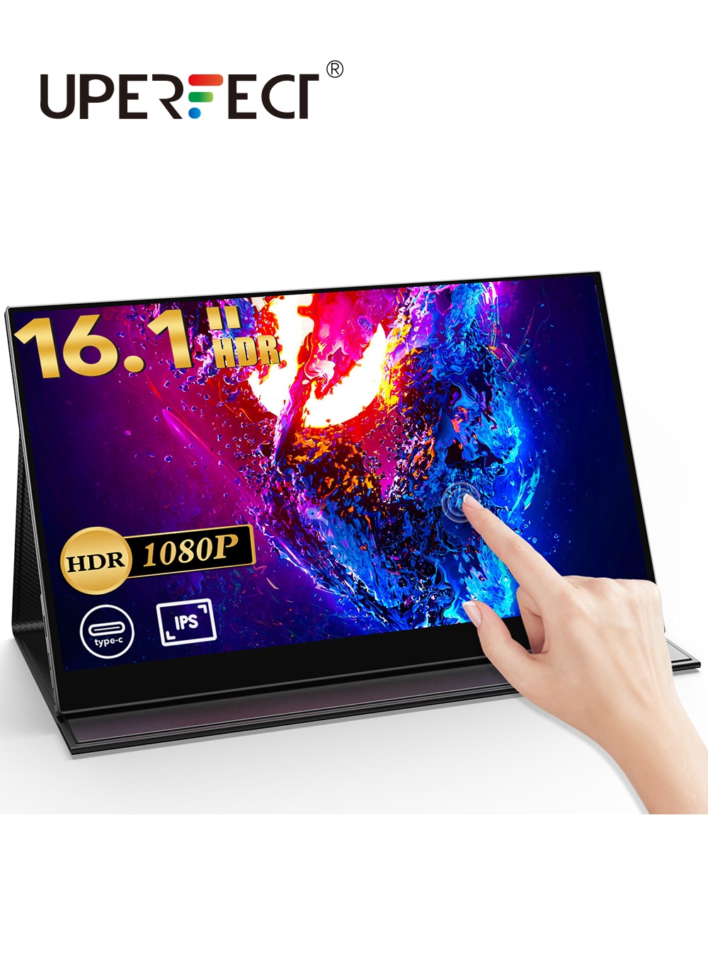 Uperfect 16.1 ġ FHD 1080P IPS ġ ũ ̴ HDMI USB C Ȱ   Ŀ Ʈ ĵ ǥ Mac Mini PC Ȩ  e   ÷̸ Ʈ 
